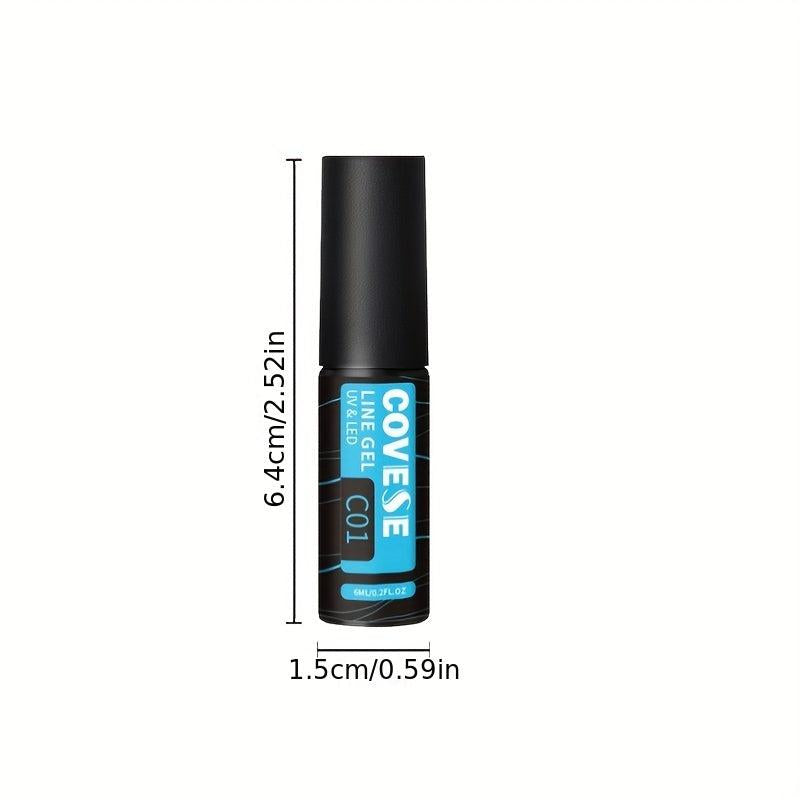 Gel Polish Nail Liner Art 12 Colors Soak Off Thin Brush Nail Art Paint Lines