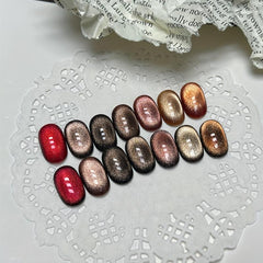 Cat Eye Gel Nail Polish Set - 7 Colors Magnetic Gel Polish for Nail Art