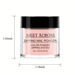 7 Colors Glitter Nails Dip Powder Kit for French Nails DIY Home Salon