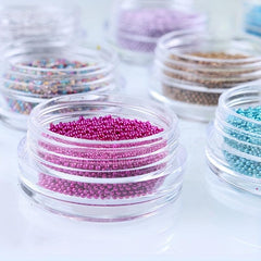Glass Bubble Beads Micro Caviar Beads Candy Bubble Beads Tiny Glass Beads
