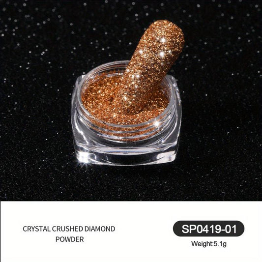 Nail Crystal Broken Powder Mirror Pigment Glitter Art Shining Nail Art