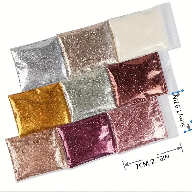 10g Champagne Holographic Nail Glitter Dust DIY Nails 0.2MM