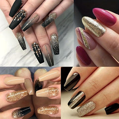 10g Champagne Holographic Nail Glitter Dust DIY Nails 0.2MM