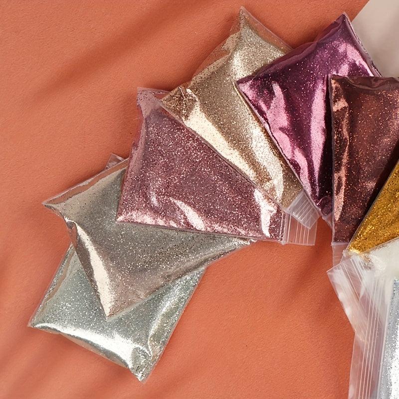 10g Champagne Holographic Nail Glitter Dust DIY Nails 0.2MM