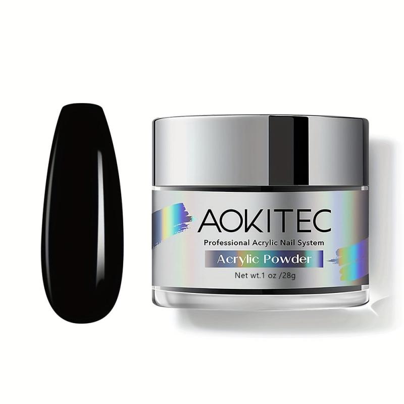 Aokitec Red Acrylic Powder French Nail Art