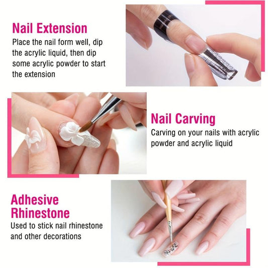 Acrylic Nail Kit for Extensions and DIY Manicures