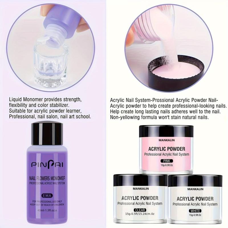 Acrylic Nail Kit for Extensions and DIY Manicures