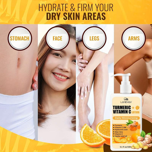 Vitamin C & Turmeric Body Lotion - Hydrating & Brightening