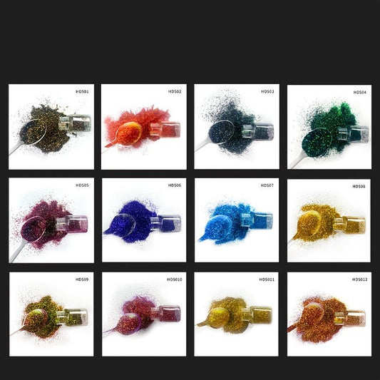12 Colors Extra Fine Glitter Pack for Resin Tumblers Decoration