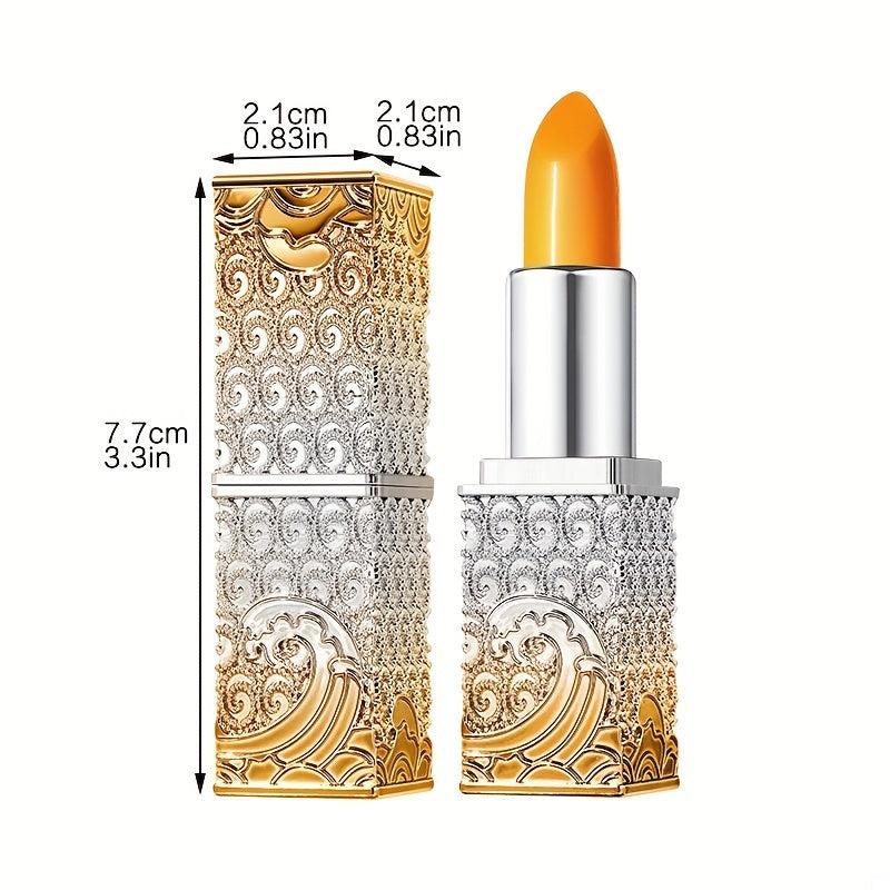 Moisturizing Lipstick with Change Technology Carrot Carving Square Tube Lipstick