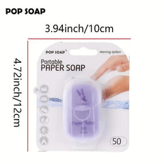 Disposable Soap Paper Travel Hand Bath Clean Scented Slice Sheets