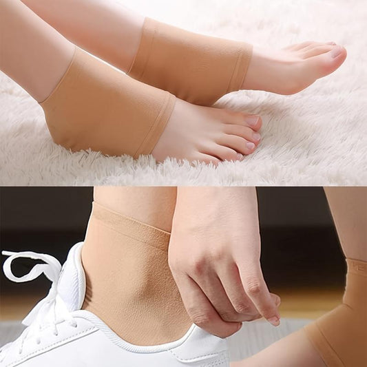 1pair Multicolor Heel Silicone Cover Moisturizing Foot Cover