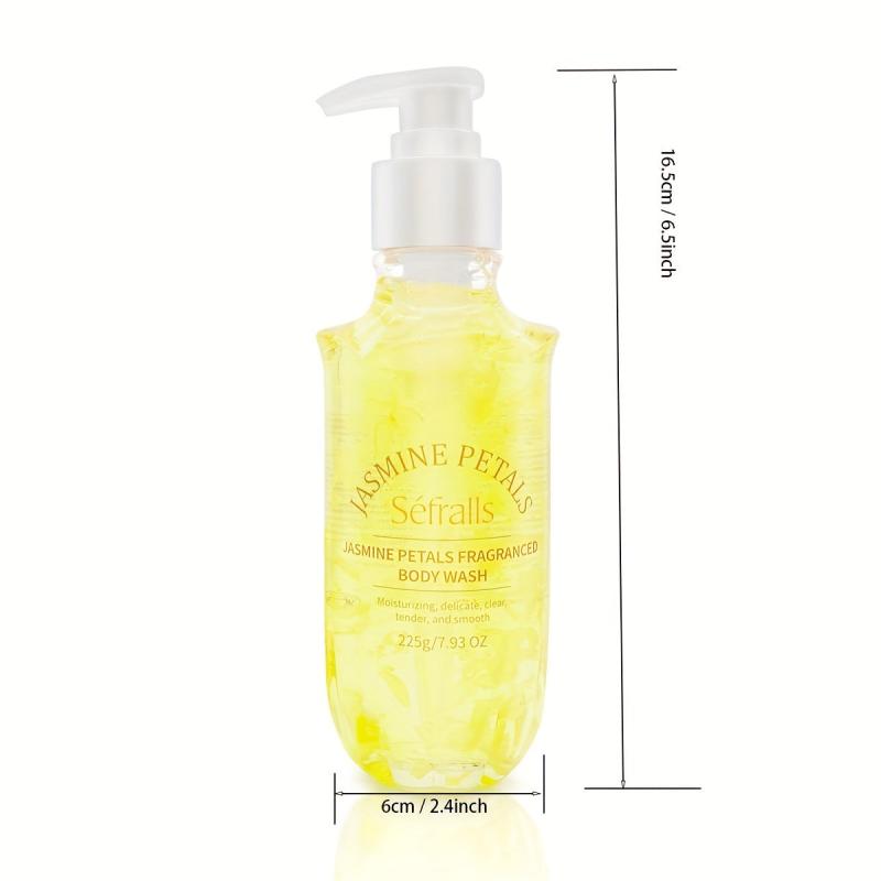 225g Jasmine Petal Scented Shower Gel - Refreshing Moisturizing