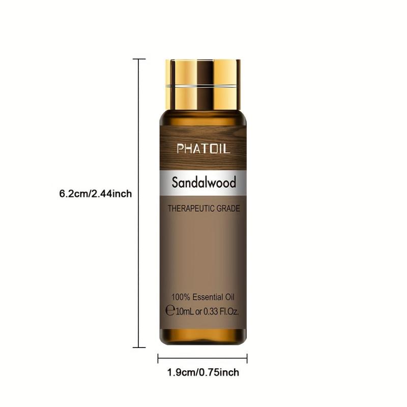 Sandalwood Essential Oil 10ml 100% Pure Aromatherapy Massage Bath Sleep