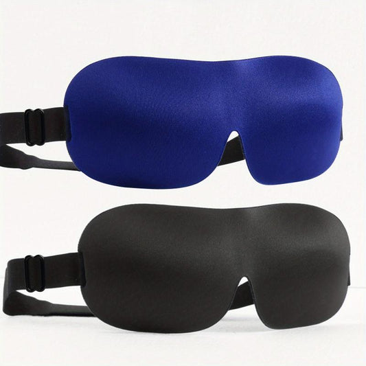 2 PCS 3D Blackout Side Sleeping Eye Mask Men's Women's Night Blindfold