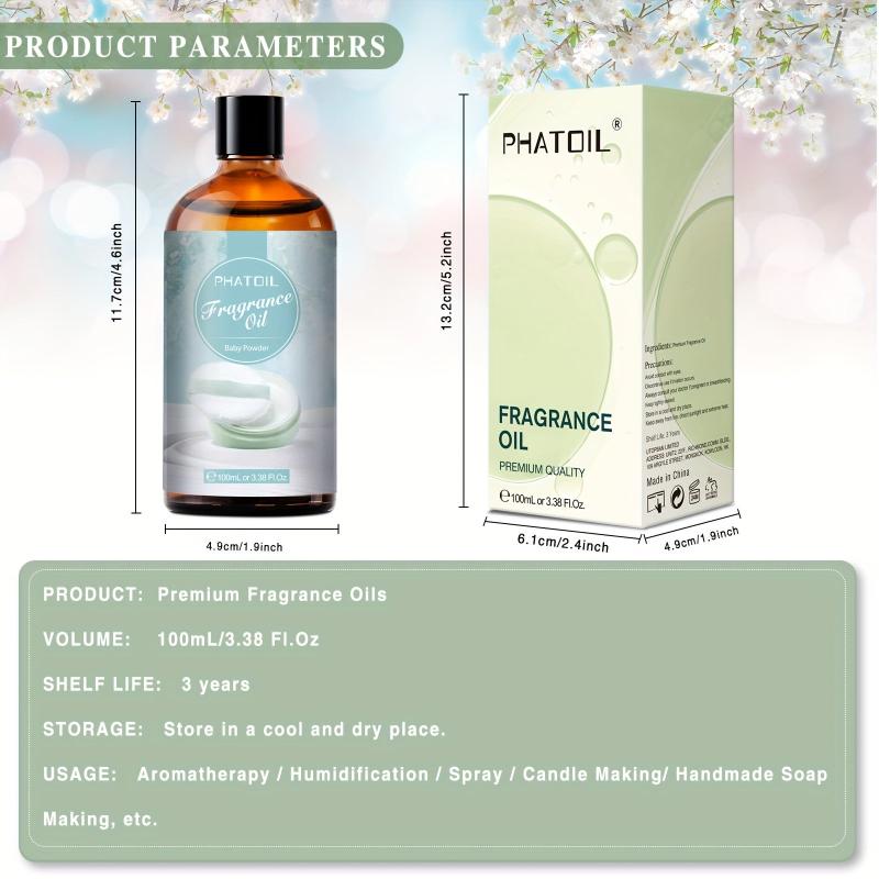 100ml Body Powder Fragrance Essential Perfume for Diffusers