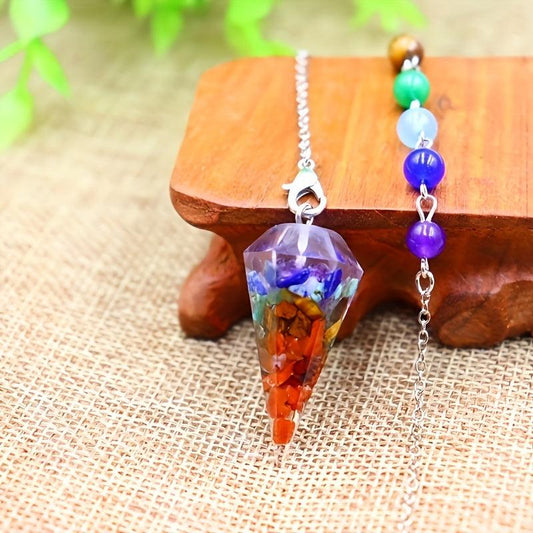 Natural Crystal Pendant Anxiety Stress Relief Jewelry Spiritual Gift