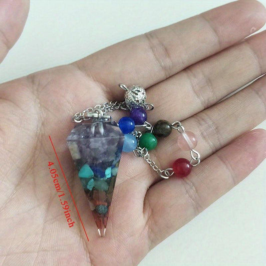 Natural Crystal Pendant Anxiety Stress Relief Jewelry Spiritual Gift