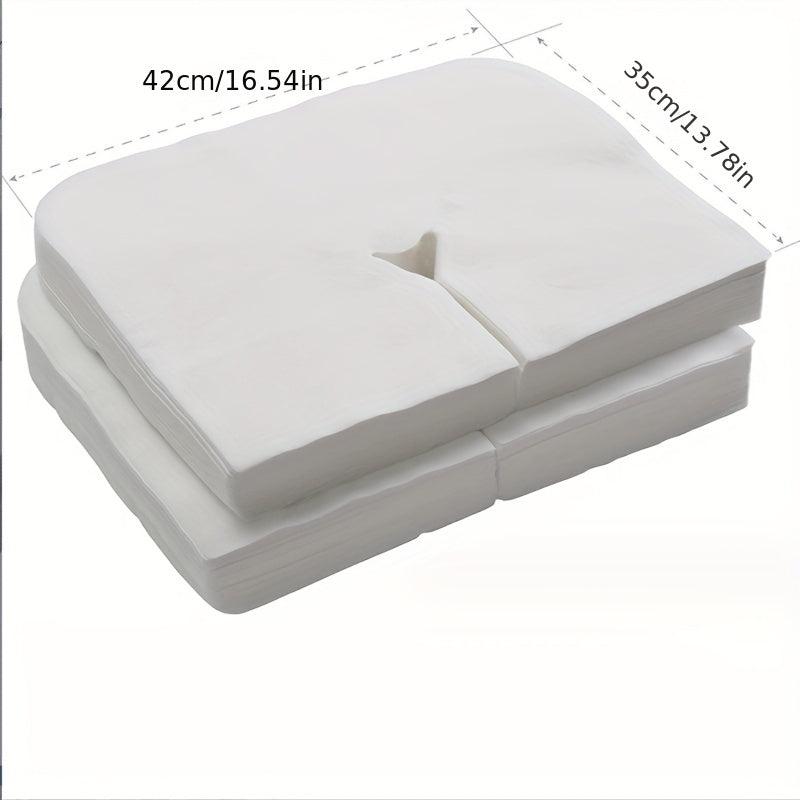 100pcs Disposable Face Cradle Covers for Massage Tables Chairs Spa Bed