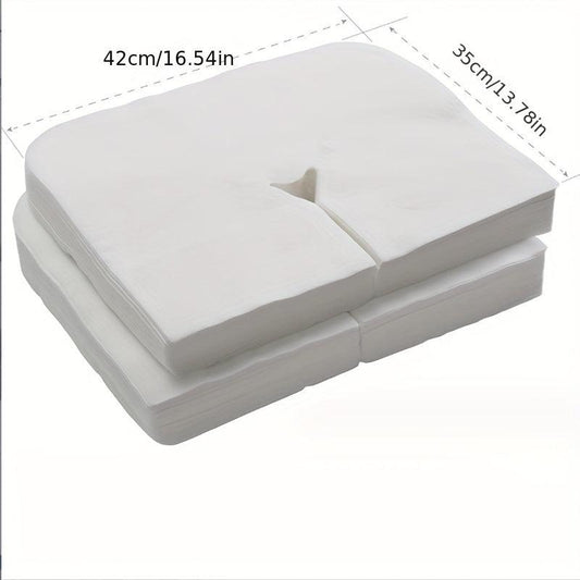 100pcs Disposable Face Cradle Covers for Massage Tables Chairs Spa Bed