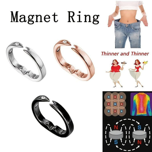 Magnetic Care Ring Reduce Puffiness Adjustable Open Ring