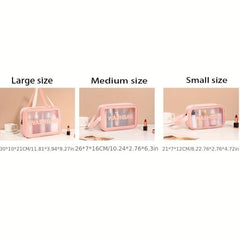 Large Capacity Matte Toiletry Bag w/ Handle