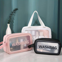 Large Capacity Matte Toiletry Bag w/ Handle