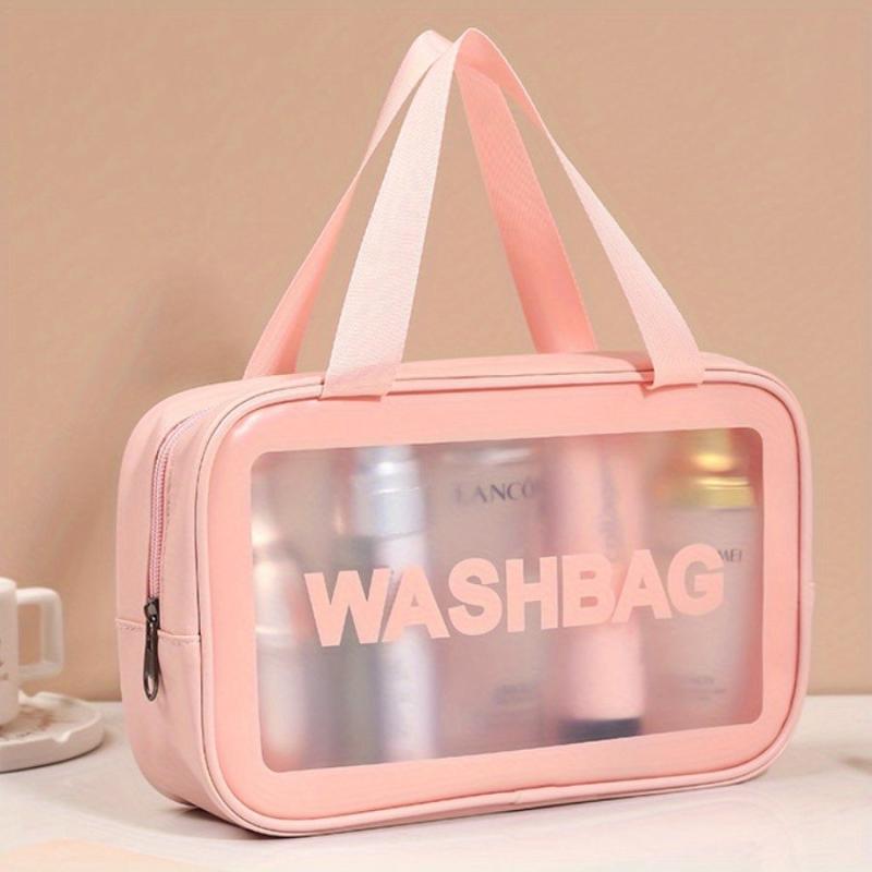 Large Capacity Matte Toiletry Bag w/ Handle