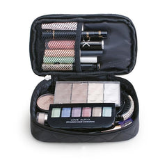 Double Layer Cosmetic Bags Makeup Bag Women Travel Organizer