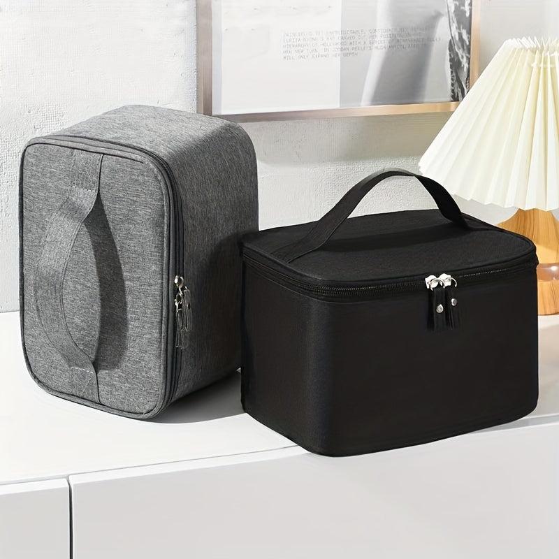 Men's Large Capacity Denim Travel Makeup Bag Water Resistant Shaving Bag