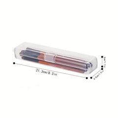 Clear Makeup Brush Organizer Cosmetic Box Travel Holder