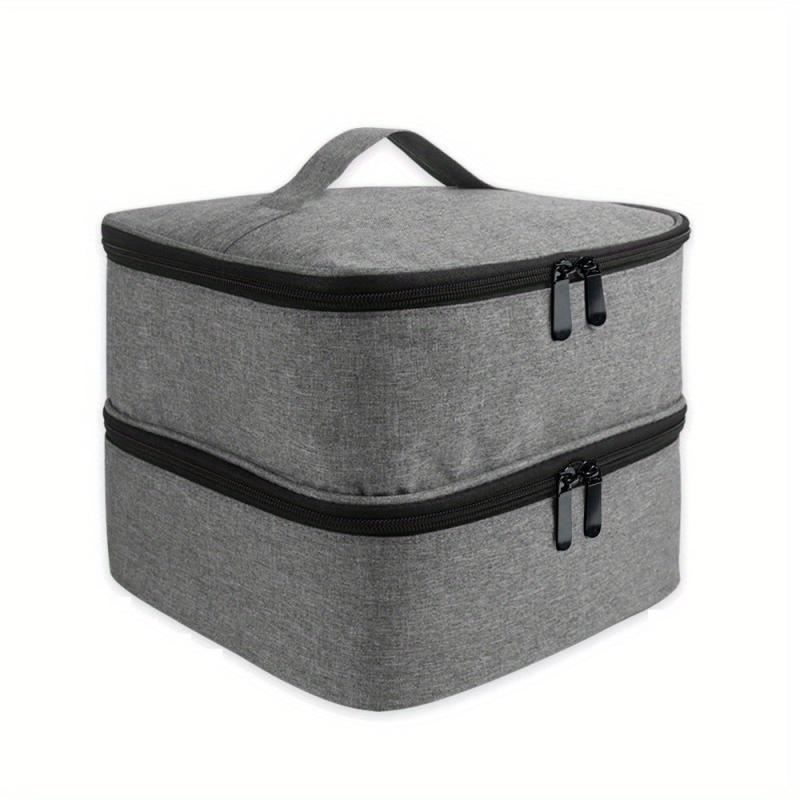 Double Layer Cosmetic Bag Nail Polish Essential Storage Makeup Organizer