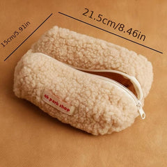 Large Plush Makeup Bag Y2K Accessories Cosmetic Organizer Travel