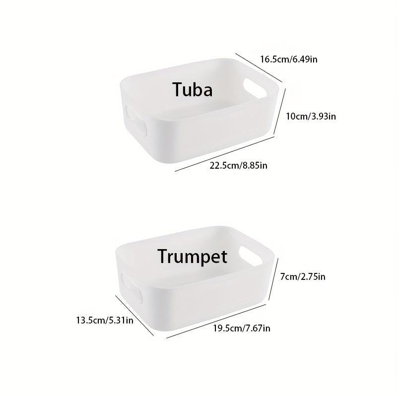 Plastic Storage Basket Minimalist Home Desktop Bathroom Supplies Box