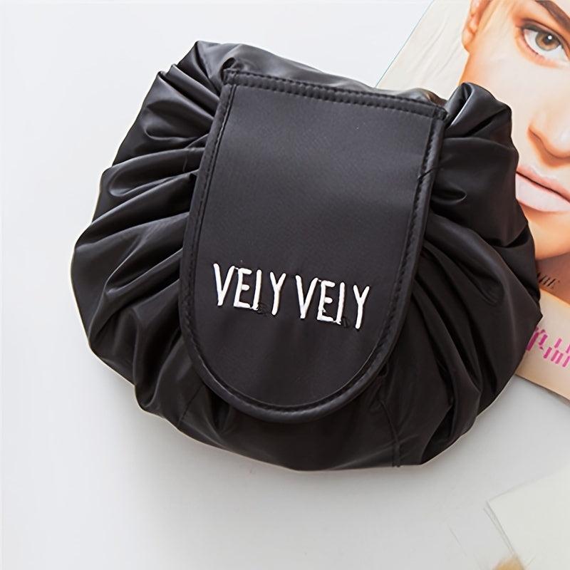 Drawstring Cosmetic Bag Portable & Waterproof Makeup Pouch