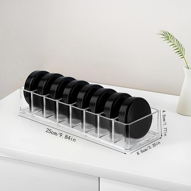 Clear Acrylic Makeup Organizer with 8 Compartments
