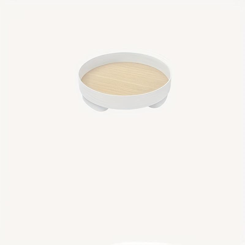 Modern Round Decorative Tray for Skincare and Perfume Storage