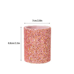 Glittery Makeup Brush Holder & Lid - Organize Your Makeup Brushes