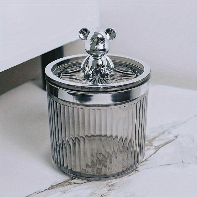 Cute Bear Cotton Pad Holder for Storage