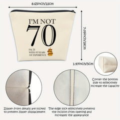 70th Birthday Makeup Travel Case Makeup Bag