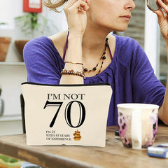 70th Birthday Makeup Travel Case Makeup Bag