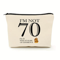 70th Birthday Makeup Travel Case Makeup Bag