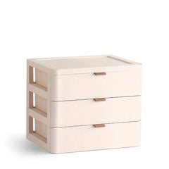 Plastic Desk Makeup Organizer with Drawer