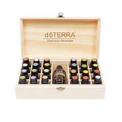 Essential Oil Storage Box 25 Grids Aromatherapy Organizer Nail Polish Fragrance