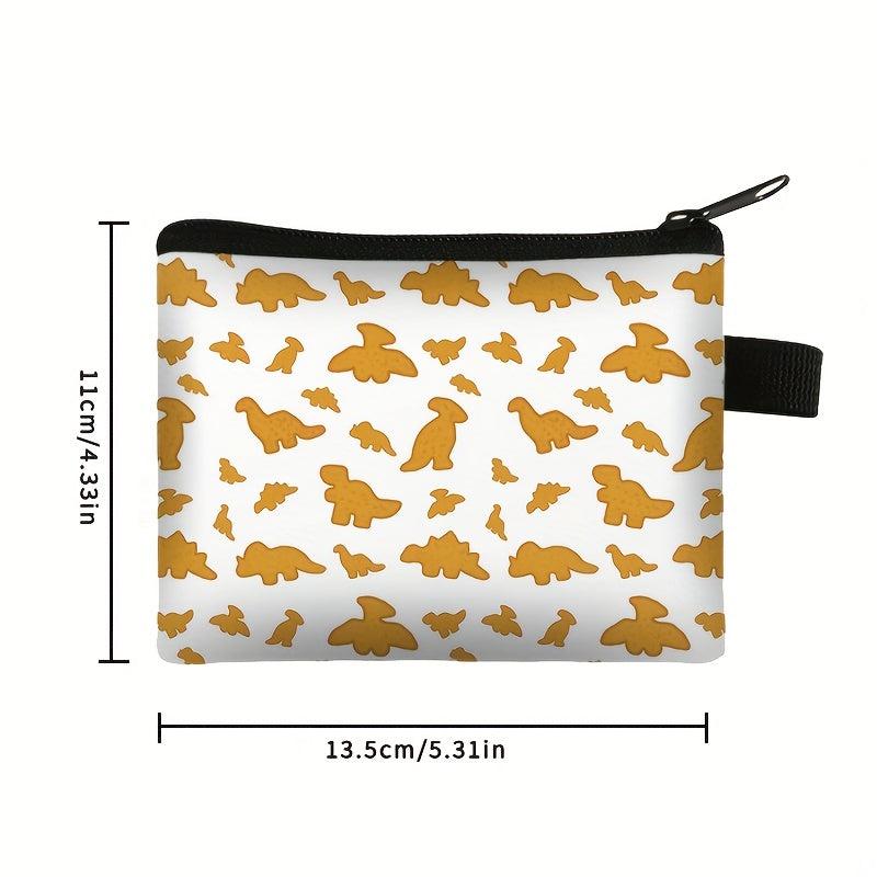 Dino Chicken Nugget Makeup Bag for Women & Girls