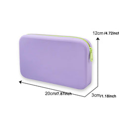 Silicone Cosmetic Storage Bag Large Capacity Travel Makeup Brush Holder