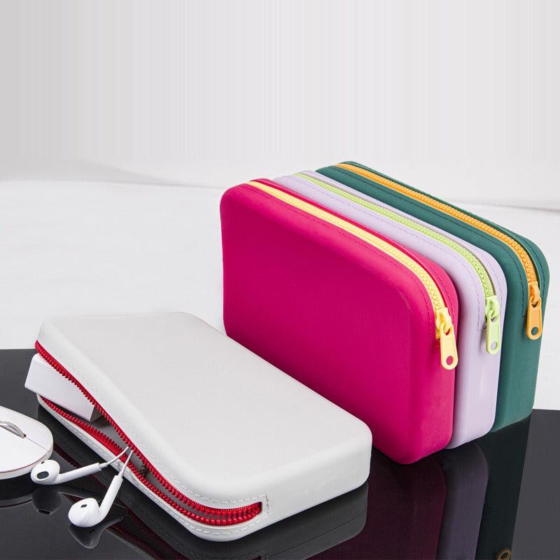 Silicone Cosmetic Storage Bag Large Capacity Travel Makeup Brush Holder