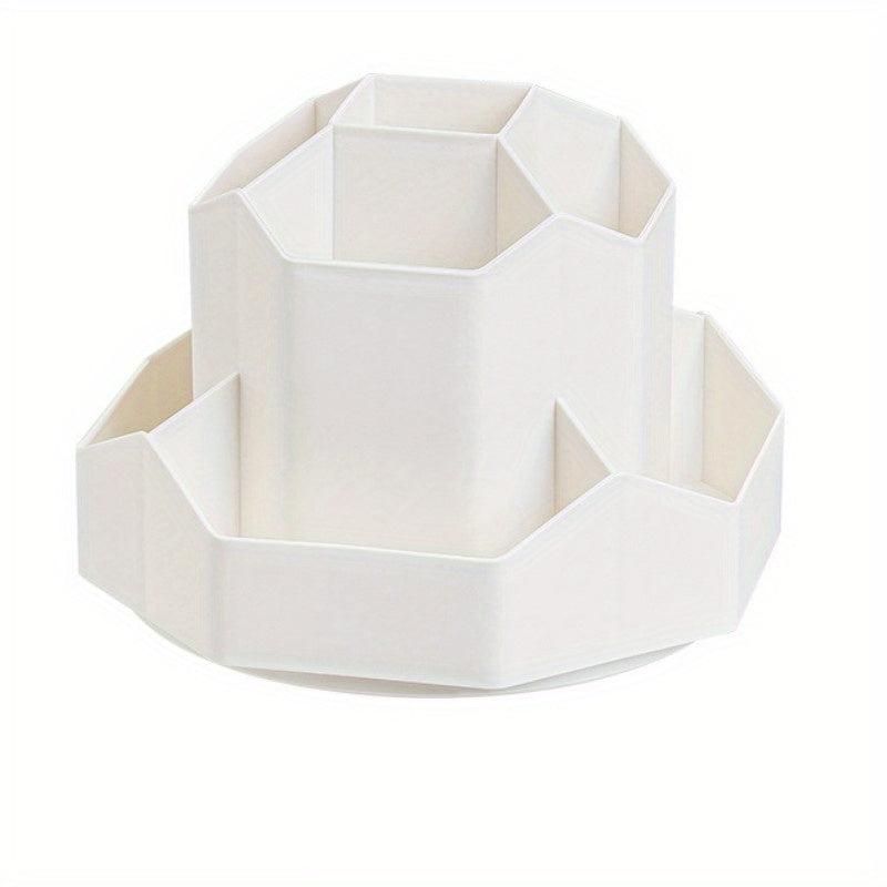 360 Rotating Cosmetic Organizer Box Makeup Brush Case Holder Lipstick Holder