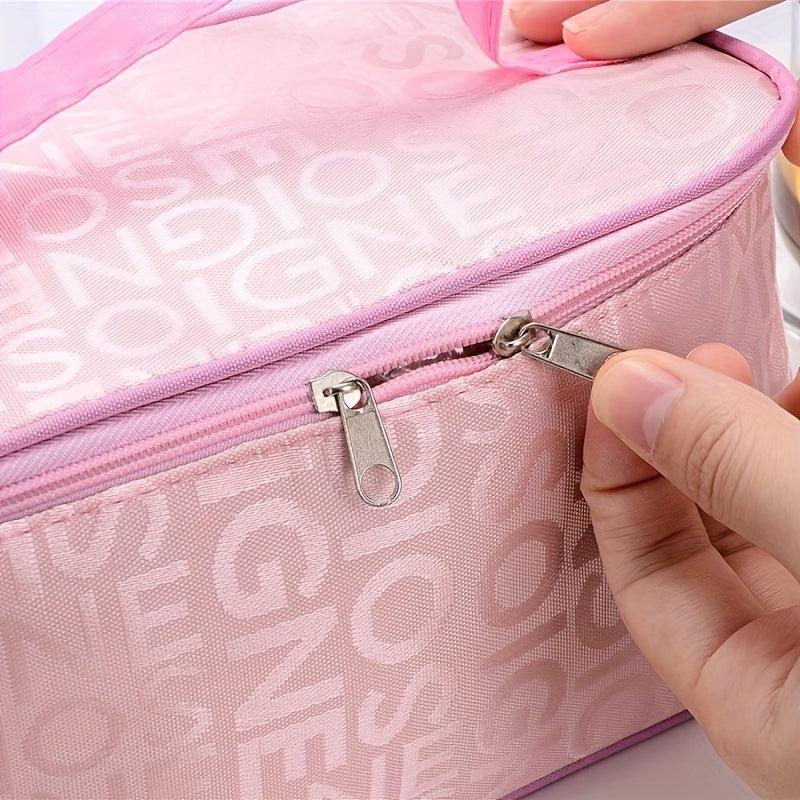 Stylish Letter Pattern Cosmetic Bag for Travel and Storage - Ideal Gift