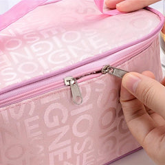 Stylish Letter Pattern Cosmetic Bag for Travel and Storage - Ideal Gift